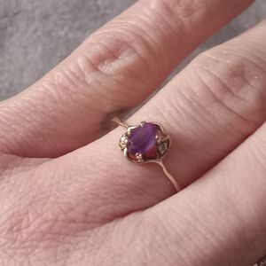 SOLD! Vintage 10k amethyst ring